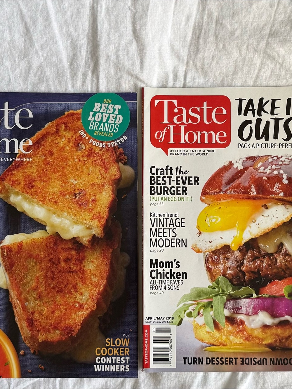Taste of Home Cooking
Magazine Lot of 4/Feb Jun
Aug Oct 2019/illustrated